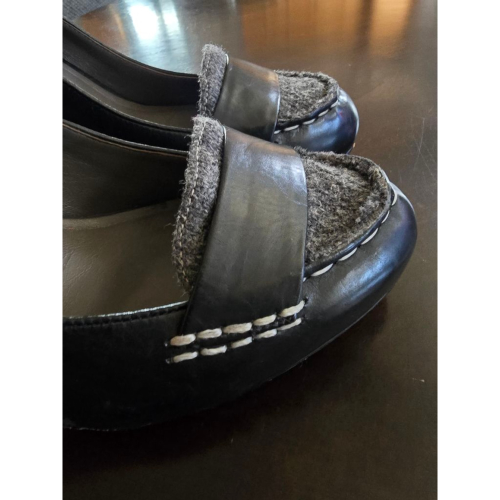 Women's Cole Haan Black & Gray Oxford Heels Sz 7 OfficeSiren 3.5in heel Nike Air - Picture 5 of 7
